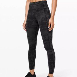 Lululemon Fast and Free Tight II 25" Camo Nulux 6